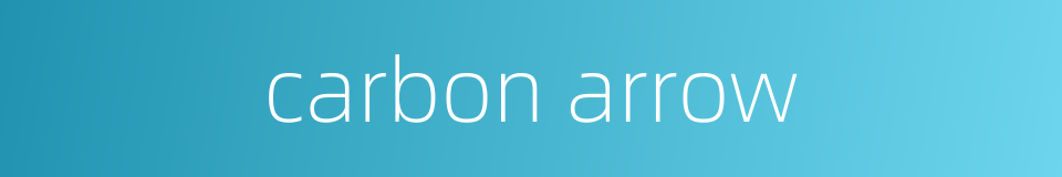 carbon arrow的同义词