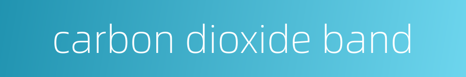 carbon dioxide band的同义词