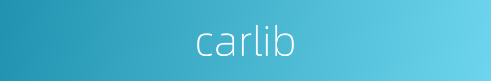carlib的同义词