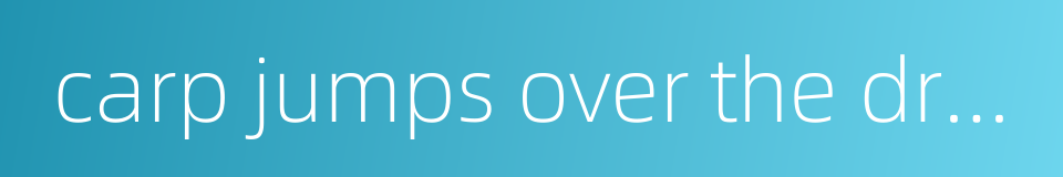 carp jumps over the dragen gate的同义词