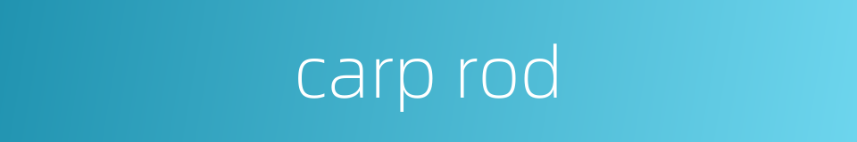 carp rod的同义词