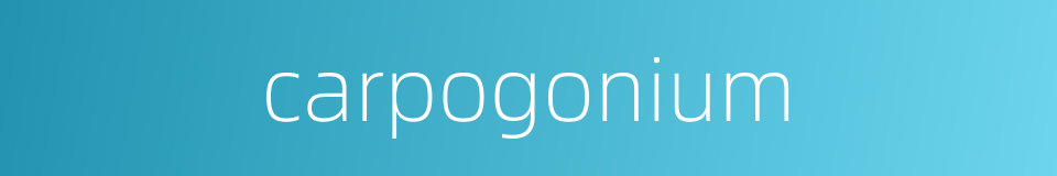 carpogonium的同义词