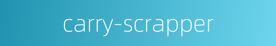 carry-scrapper的同义词