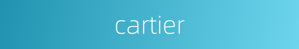 cartier的同义词