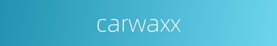 carwaxx的同义词