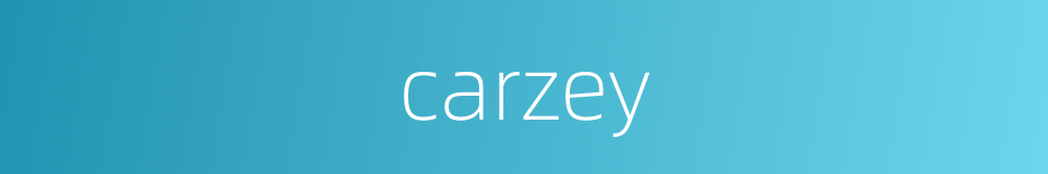 carzey的同义词