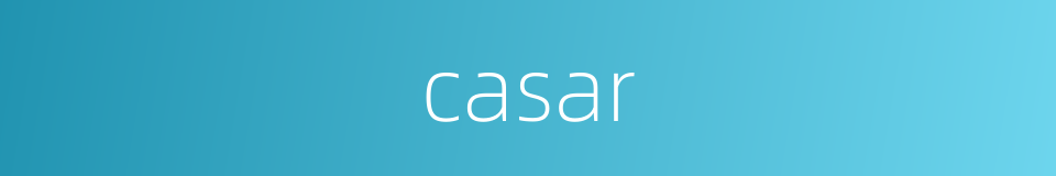 casar的同义词