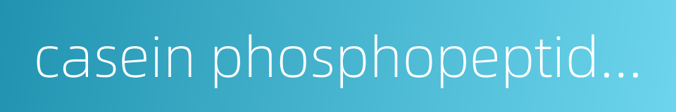 casein phosphopeptides的同义词