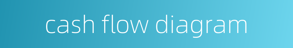 cash flow diagram的同义词