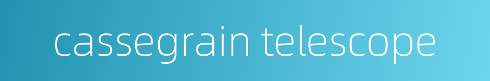 cassegrain telescope的同义词