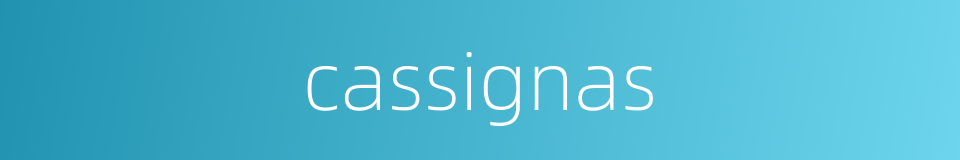 cassignas的同义词