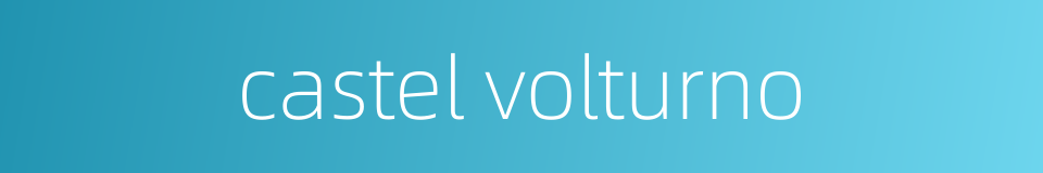 castel volturno的同义词
