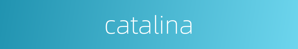 catalina的同义词