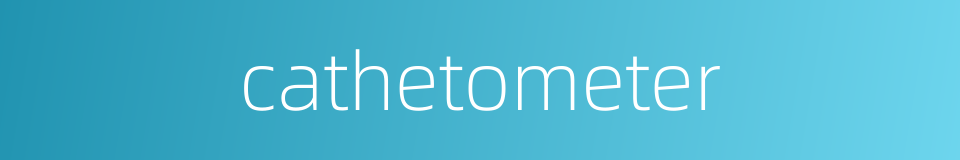 cathetometer的同义词