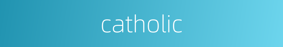 catholic的同义词
