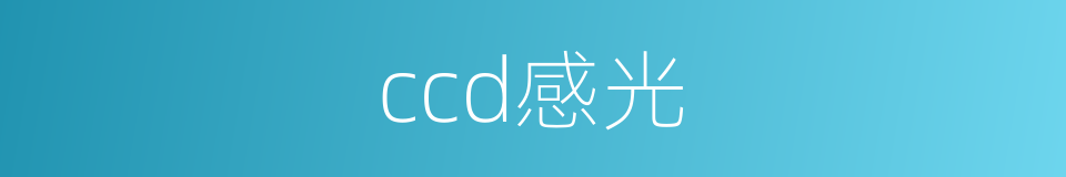 ccd感光的同义词