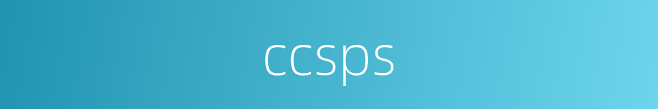ccsps的同义词