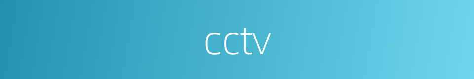 cctv的同义词