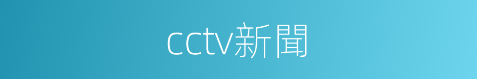 cctv新聞的同義詞