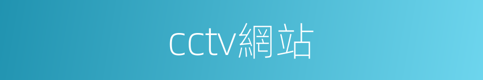 cctv網站的同義詞