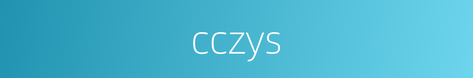 cczys的同义词