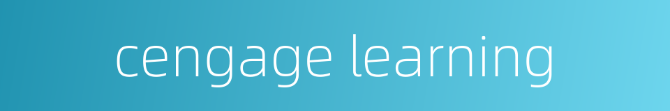 cengage learning的同义词