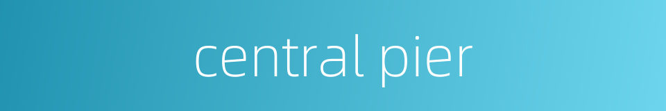 central pier的同义词