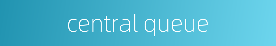 central queue的同义词