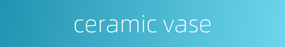 ceramic vase的同义词