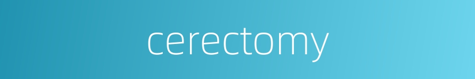 cerectomy的同义词