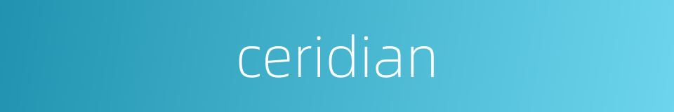 ceridian的同义词