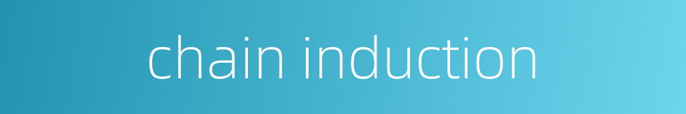 chain induction的同义词
