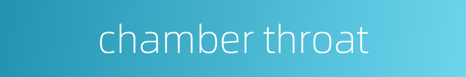 chamber throat的同义词