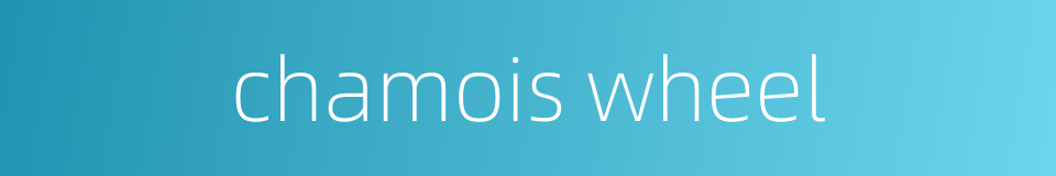 chamois wheel的同义词