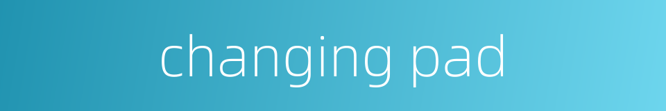 changing pad的同义词