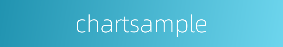 chartsample的同义词
