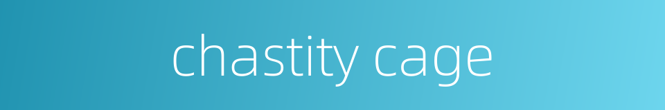 chastity cage的同义词