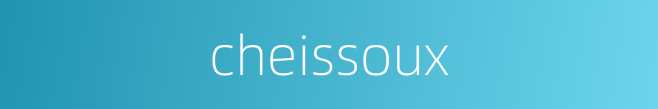 cheissoux的同义词