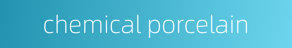 chemical porcelain的同义词