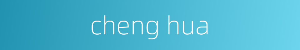cheng hua的同义词