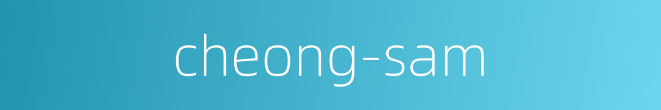 cheong-sam的同义词