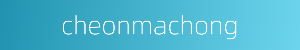 cheonmachong的同义词