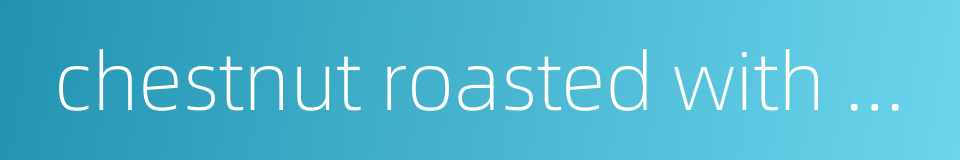 chestnut roasted with sugar的同义词