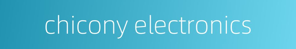 chicony electronics的同义词