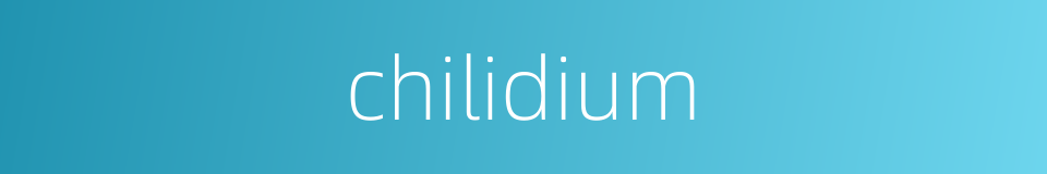 chilidium的同义词
