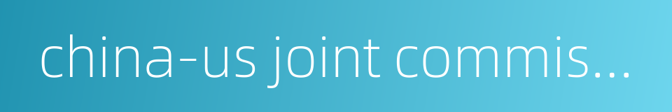 china-us joint commission on commerce and trade的同义词