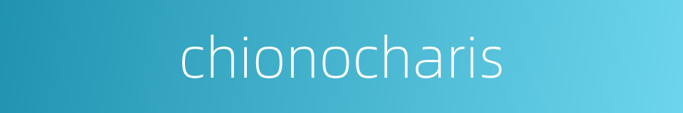 chionocharis的同义词