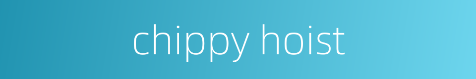 chippy hoist的同义词