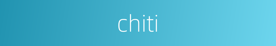 chiti的同义词