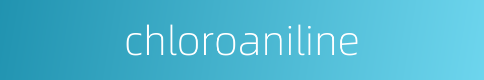 chloroaniline的同义词